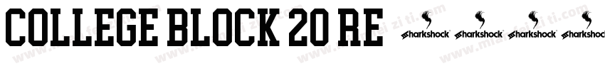 College Block 20 Re字体转换